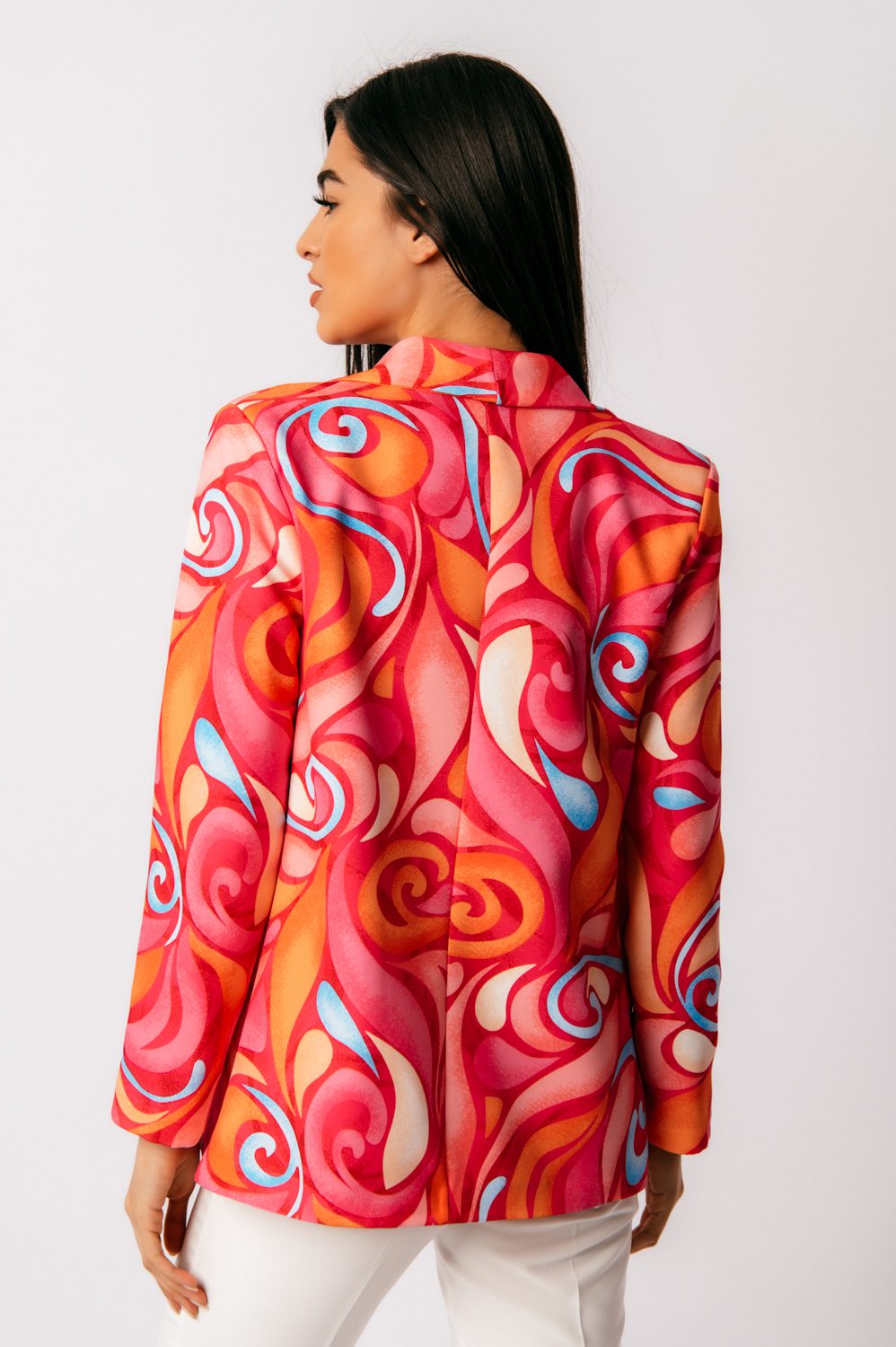 Blazer με γεωμετρικά μοτίβα