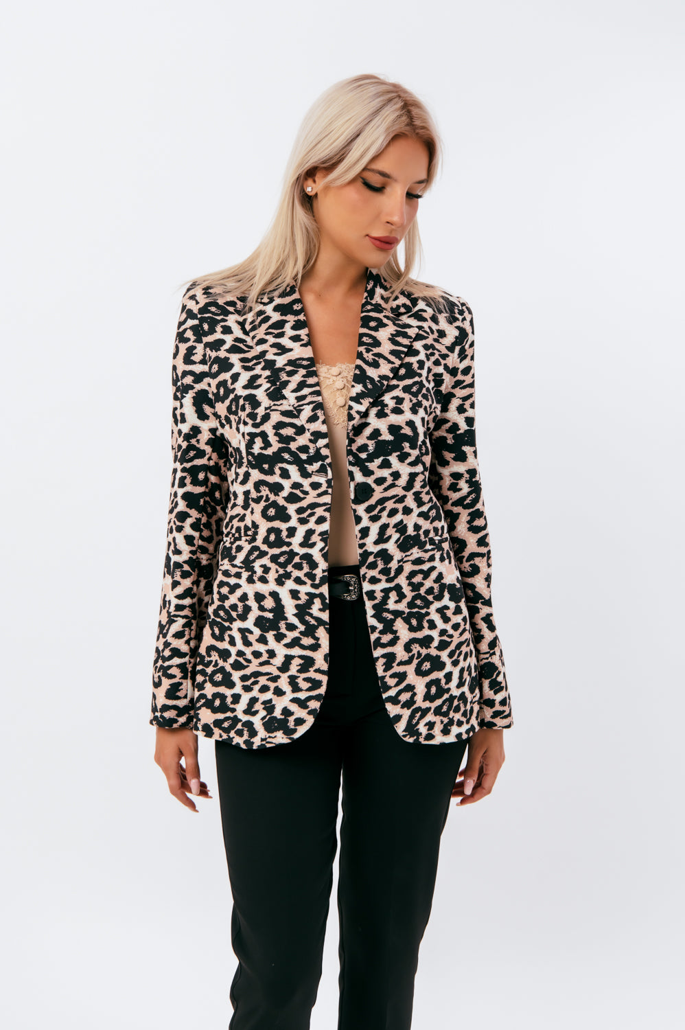 Blazer animal printed