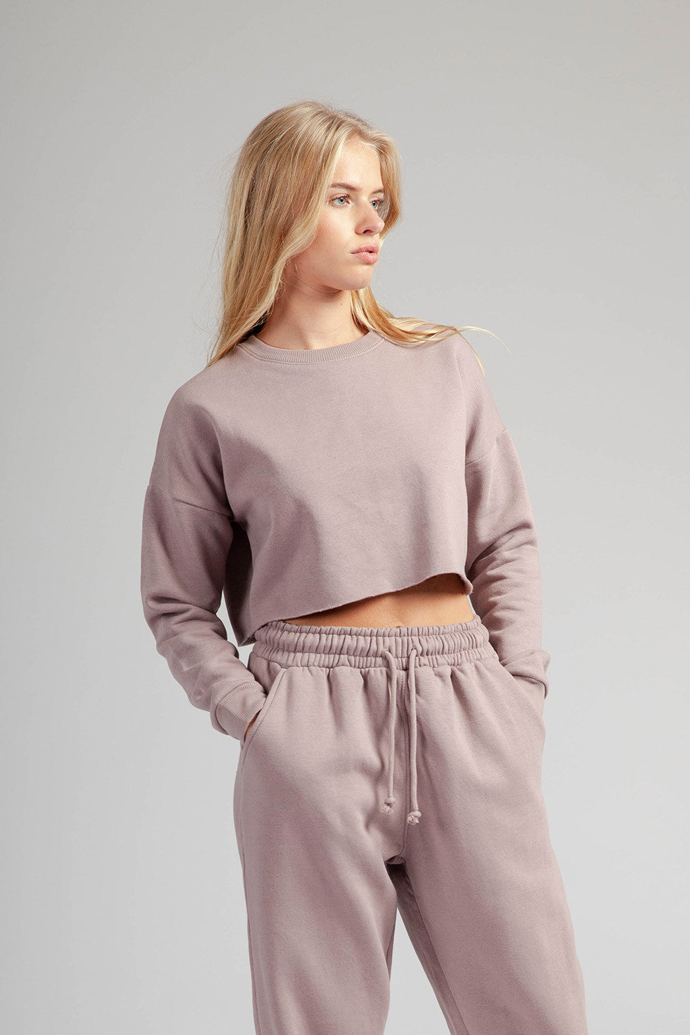 Fleece cropped top