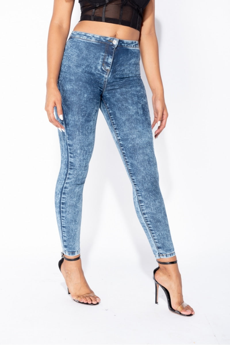 Παντελόνι denim ξεβαμμένο