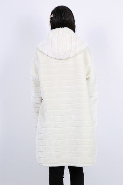 Παλτό midi από faux γούνα