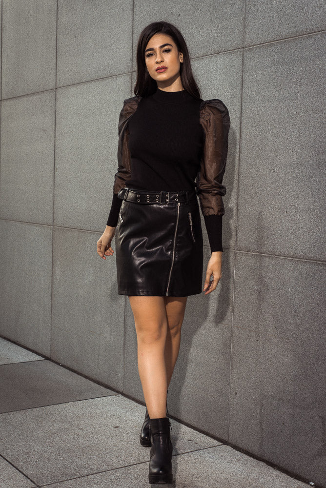 Μπλούζα rib βαμβακερή