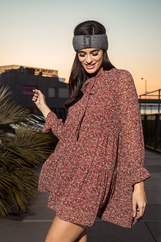 Φόρεμα mini εμπριμέ