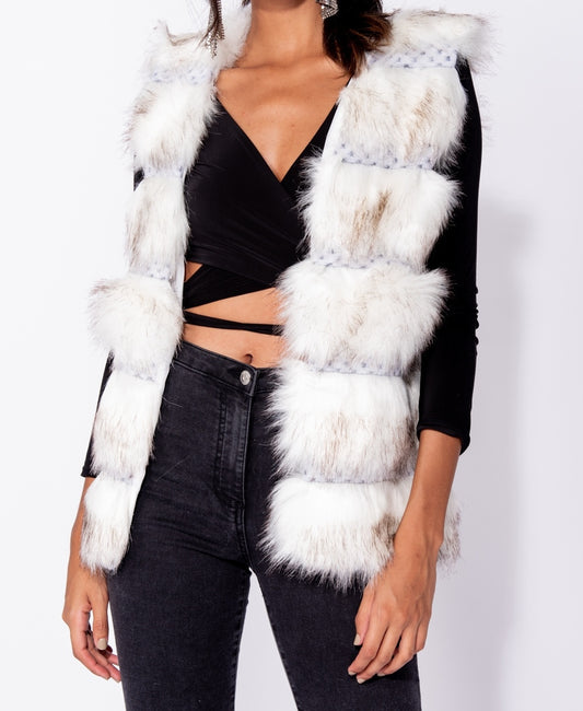 Γούνινο γιλέκο αμάνικο