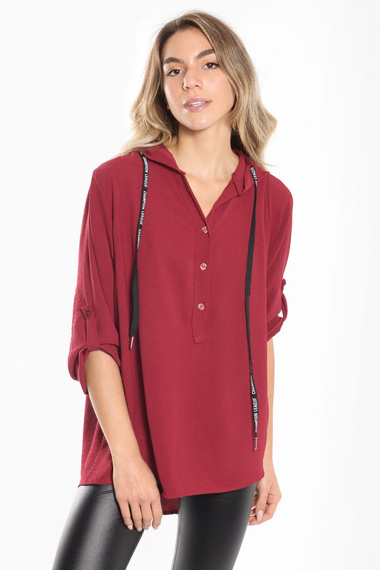 Πουκαμίσα με κουκούλα