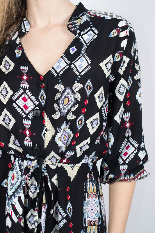 Shirt dress εμπριμέ