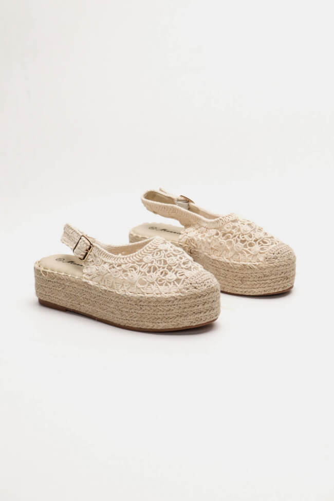 Espadrilles με πλεκτό σχέδιο