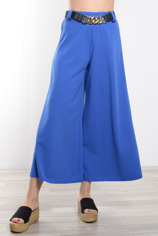 Ζιπ κιλότ με ζώνη