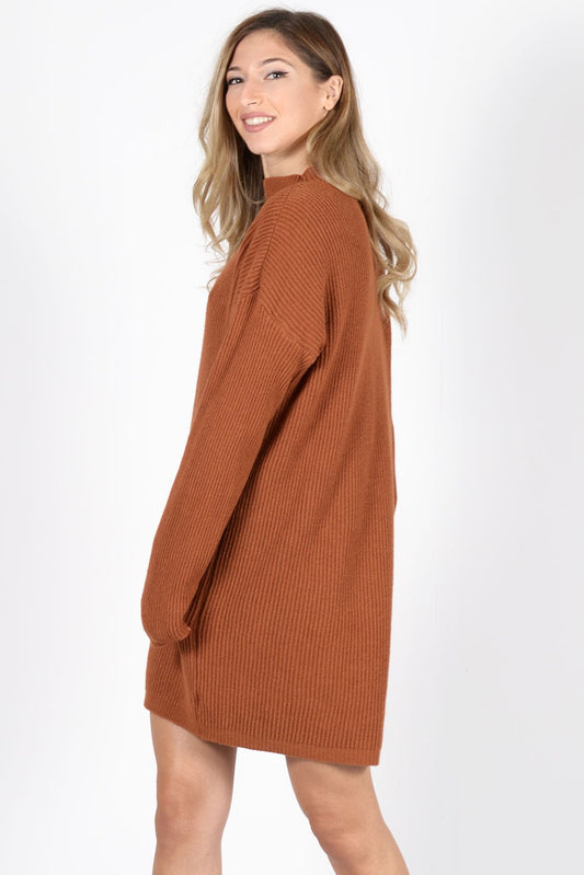 Μπλουζοφόρεμα rib πλεκτό