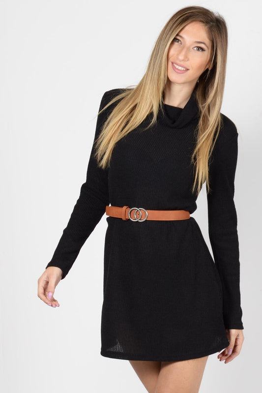 Πλεκτό mini φόρεμα