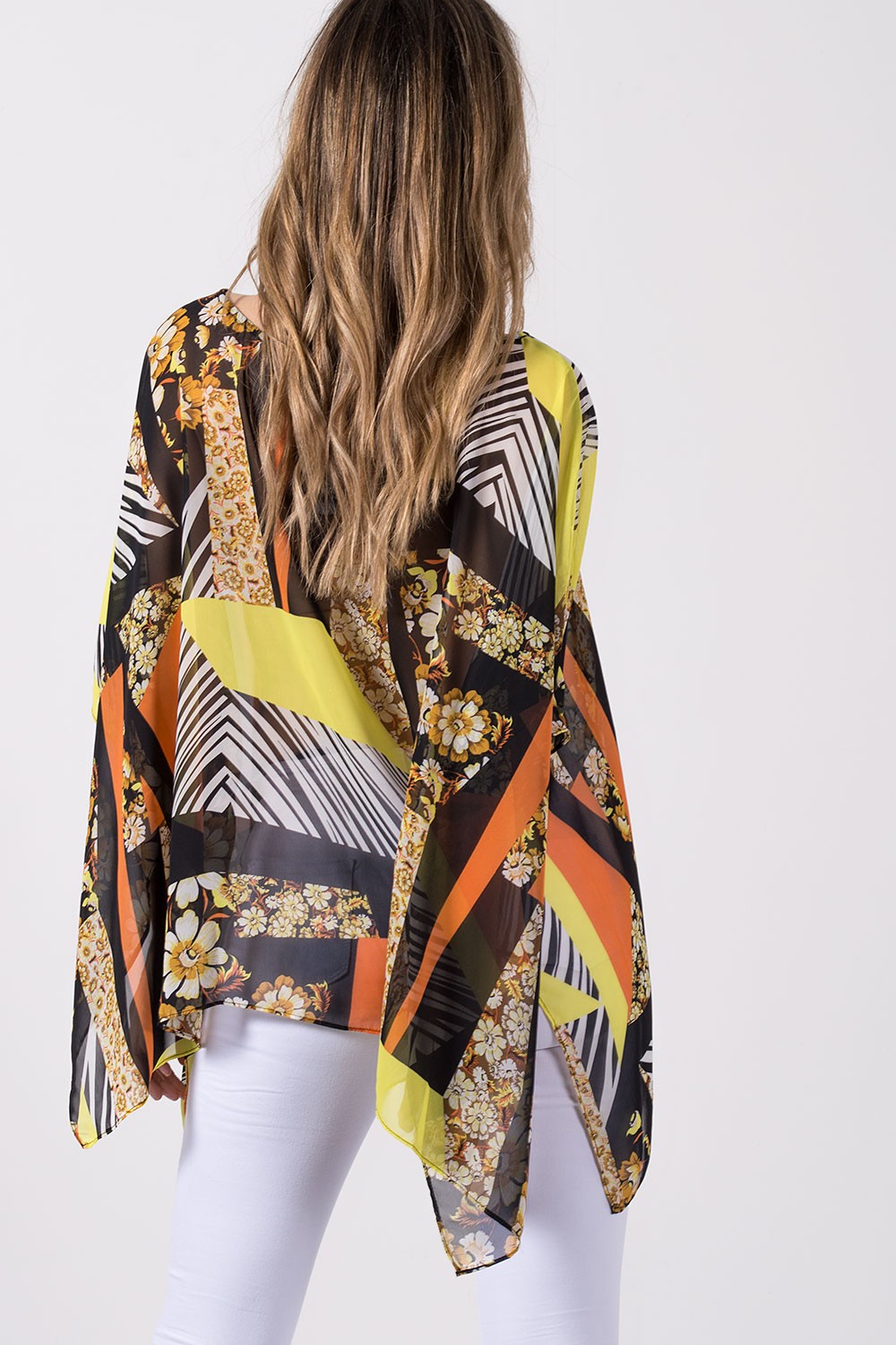 Τουνίκ floral ημιδιάφανη