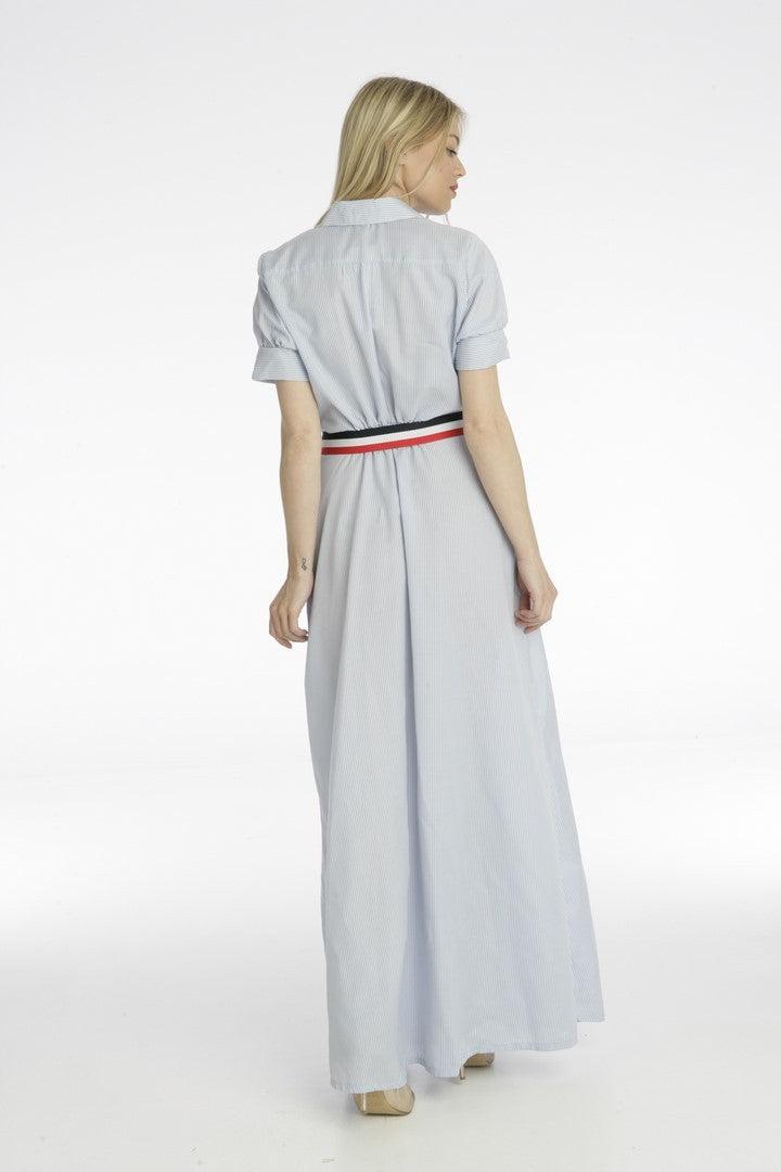 Φόρεμα shirt maxi με κουμπιά