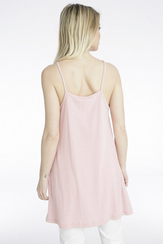 Top με ράντες και ανάγλυφες ρίγες