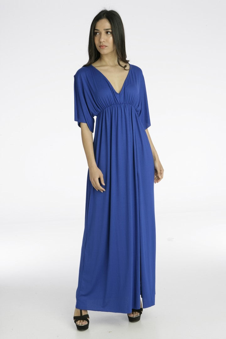 Φόρεμα maxi με ανοίγματα στα μανίκια