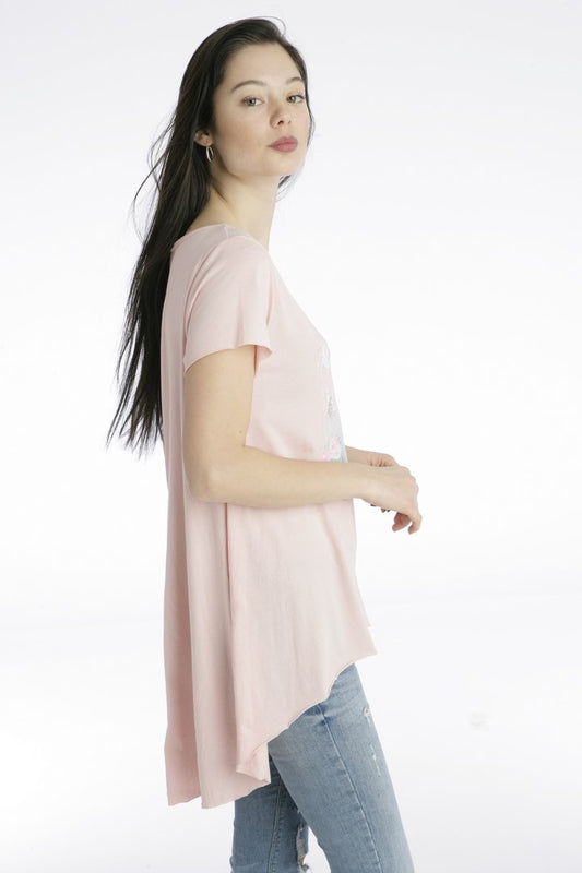 Μπλούζα κοντομάνικη με στάμπα