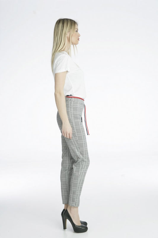 Παντελόνι καρό με ζώνη