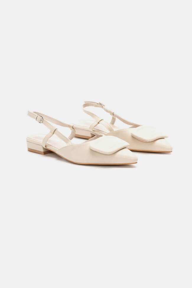 Mule flat με Διακοσμητική Τόκα