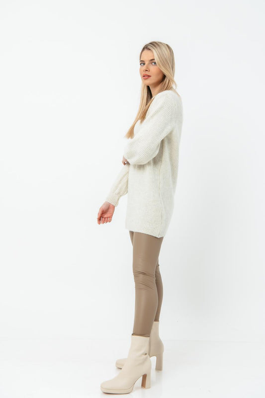 Μπλουζοφόρεμα rib πλεκτό