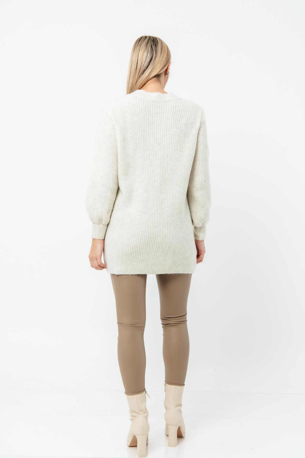 Μπλουζοφόρεμα rib πλεκτό