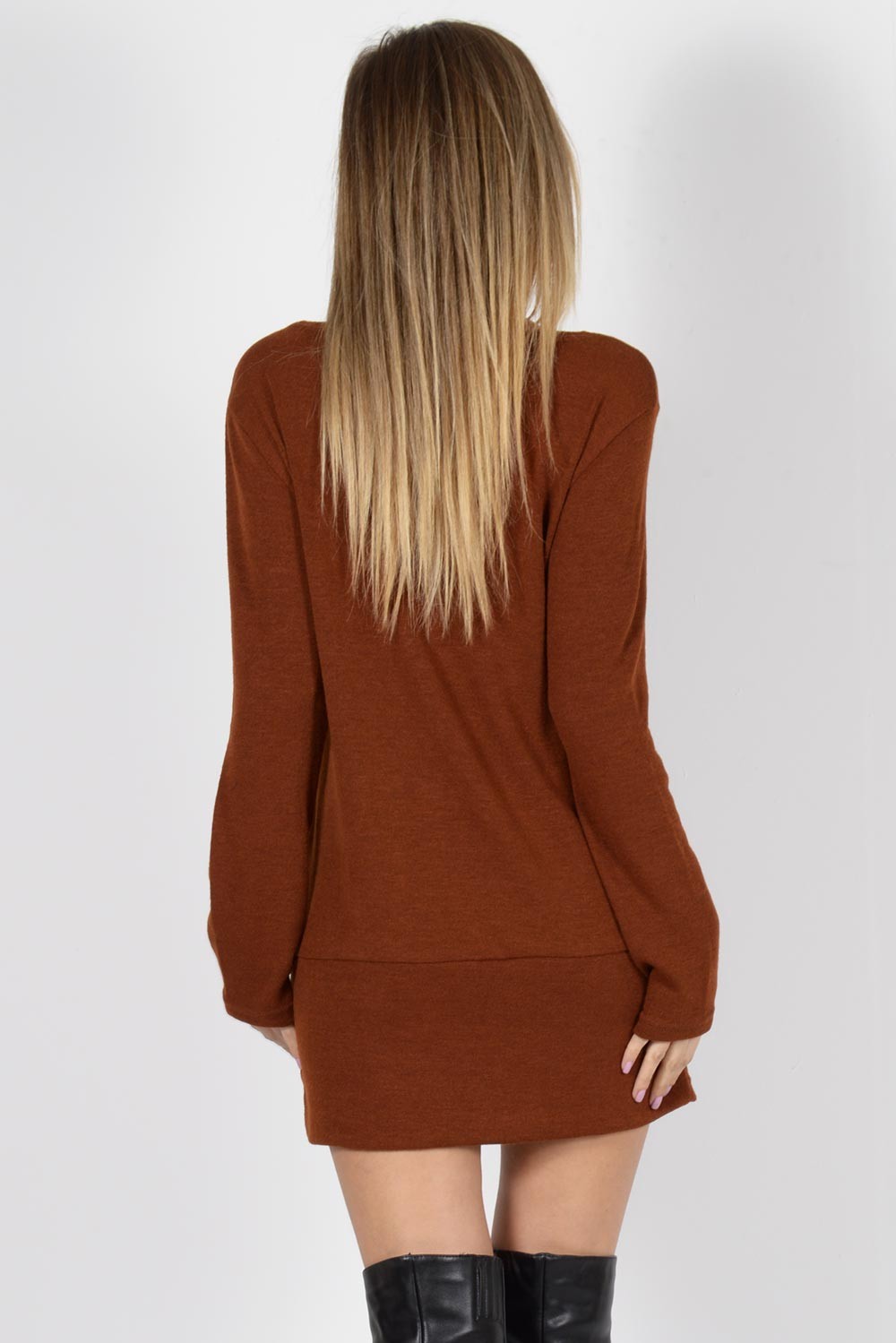 Μπλουζοφόρεμα με διακοσμητικά κουμπιά