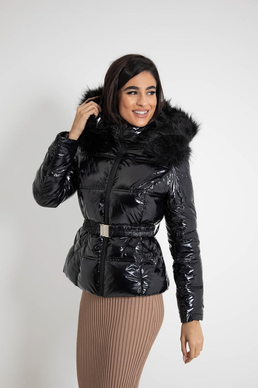 Μπουφάν puffer με κουκούλα