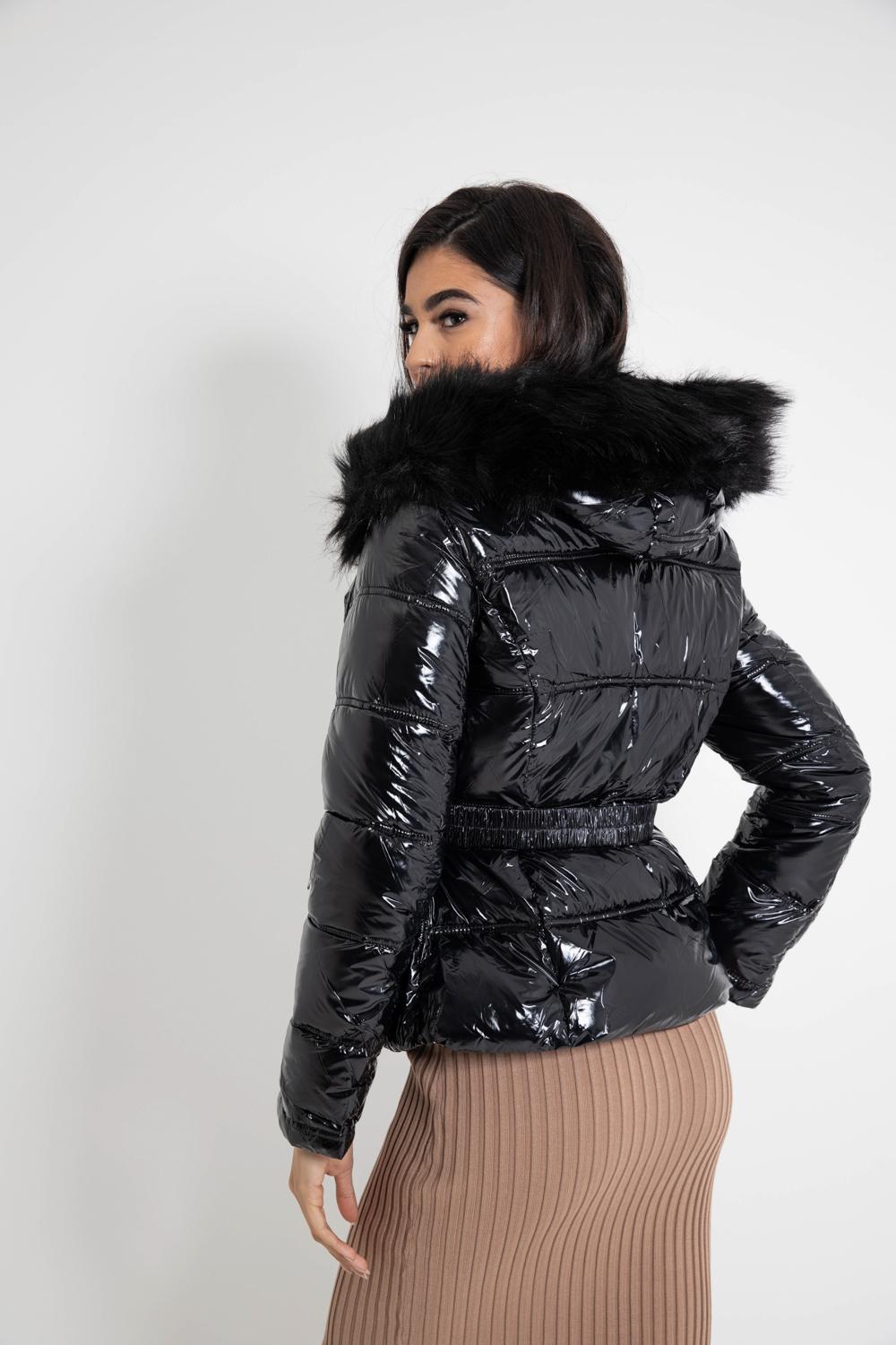 Μπουφάν puffer με κουκούλα