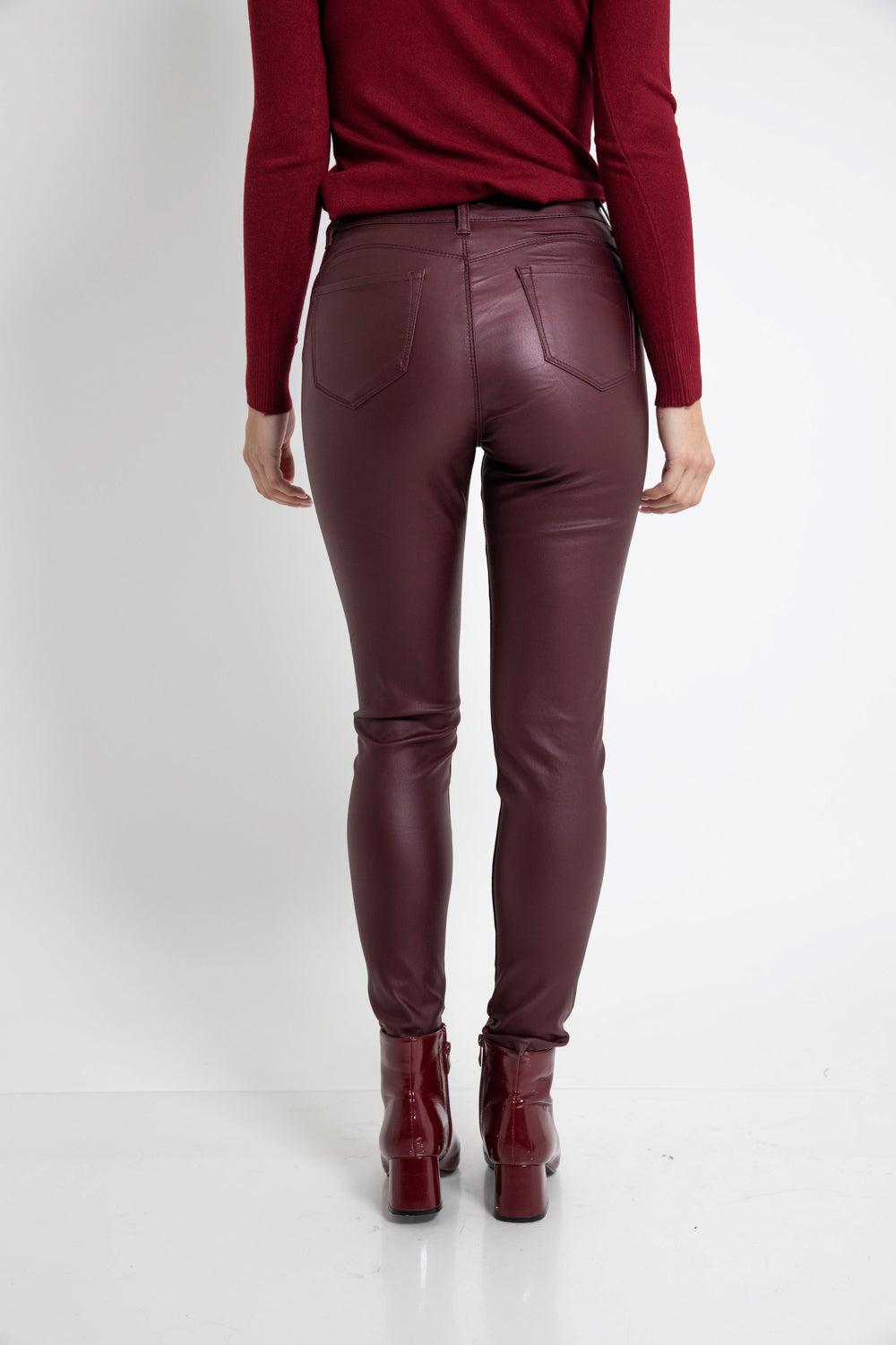 Παντελόνι δερματίνης ψηλόμεσο