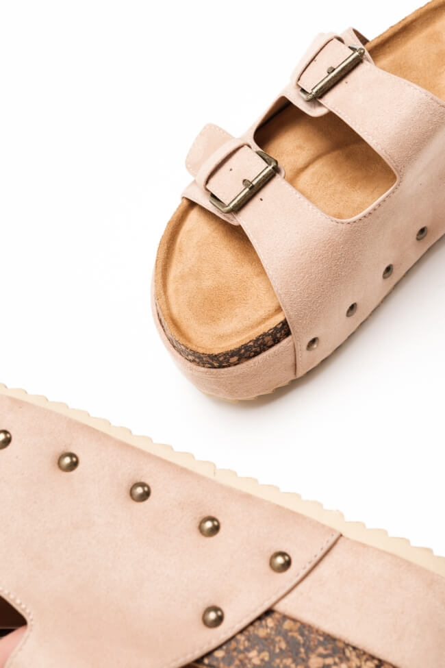 Platforms suede με δύο τόκες και τρουκς