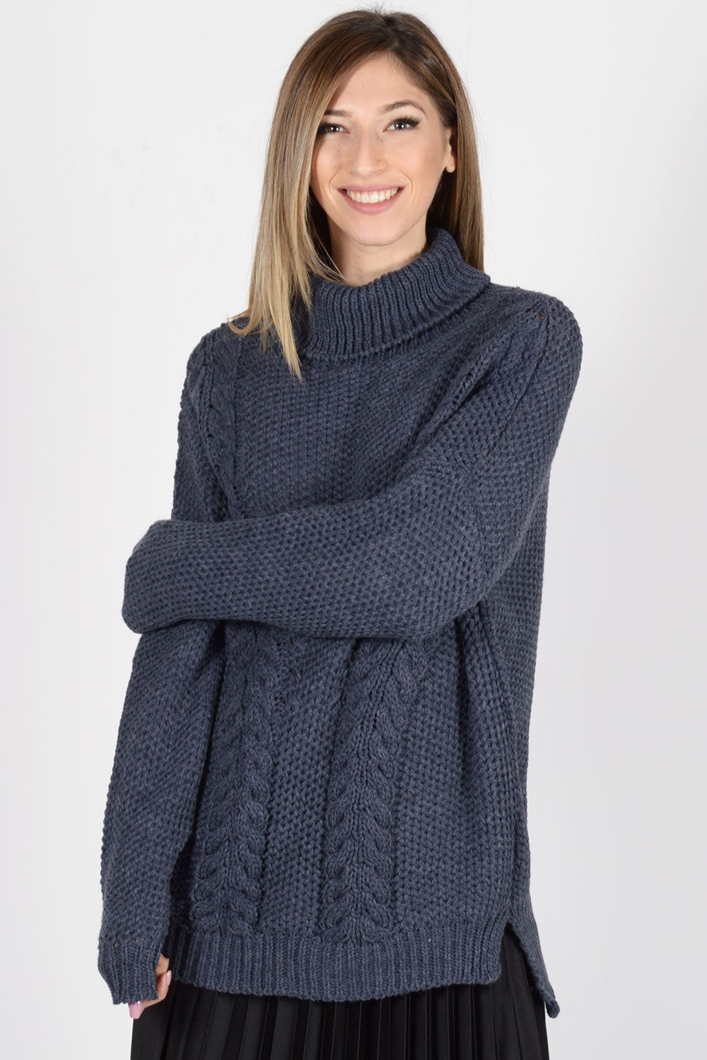 Pullover πλεκτό ζιβάγκο