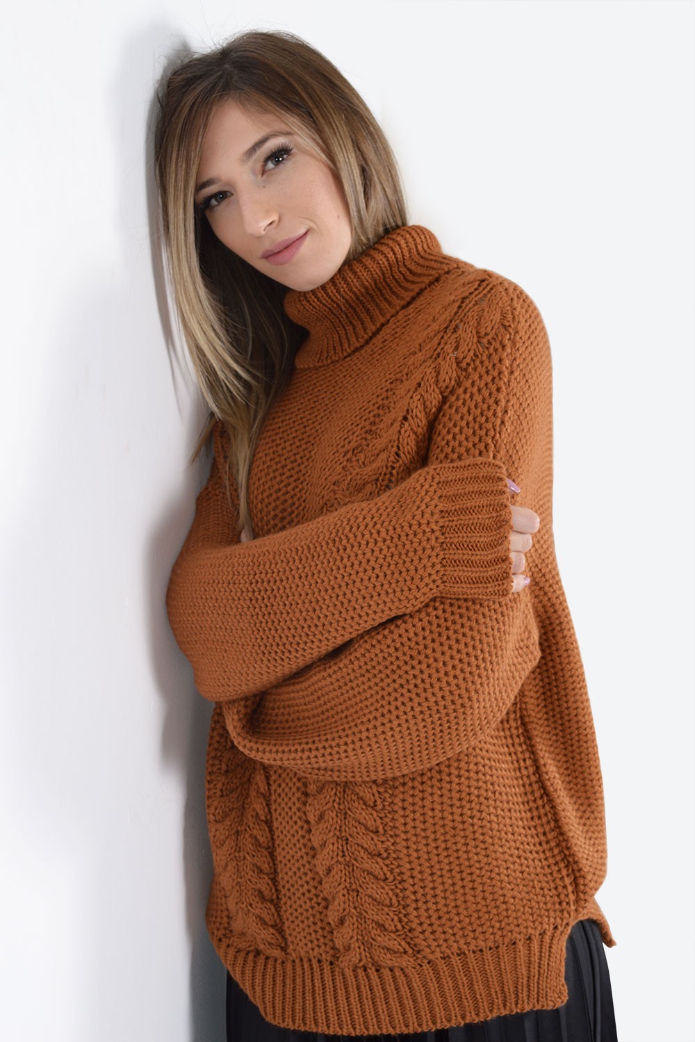 Pullover πλεκτό ζιβάγκο