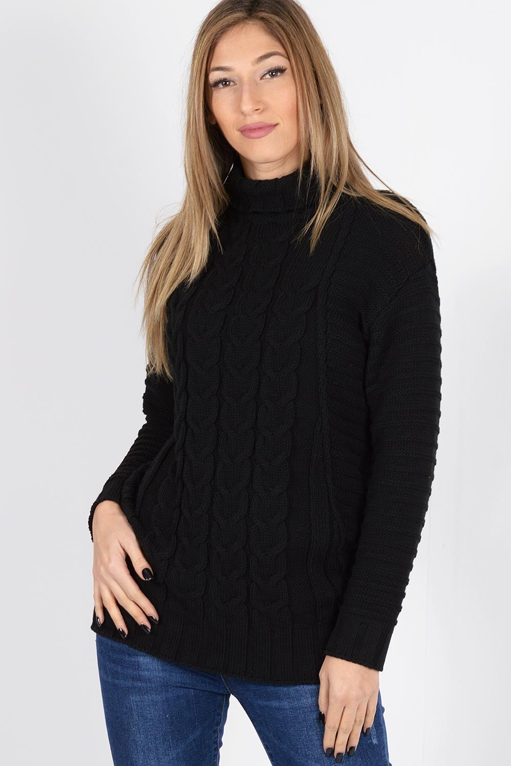 Pullover με πλεξούδες