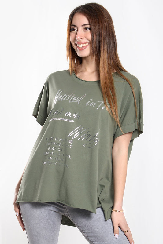 T-shirt letter printed