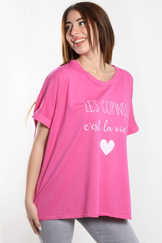 T-shirt letter printed