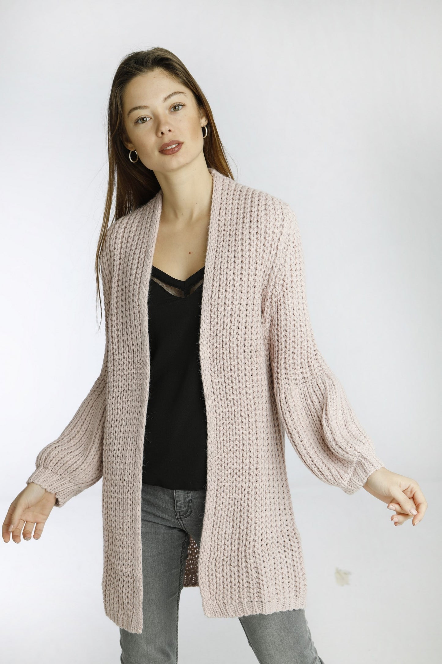 Πλεκτή ζακέτα βαμβακερή