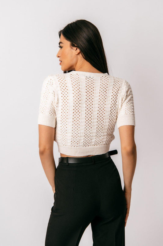 Ζακετάκι πλεκτό cropped