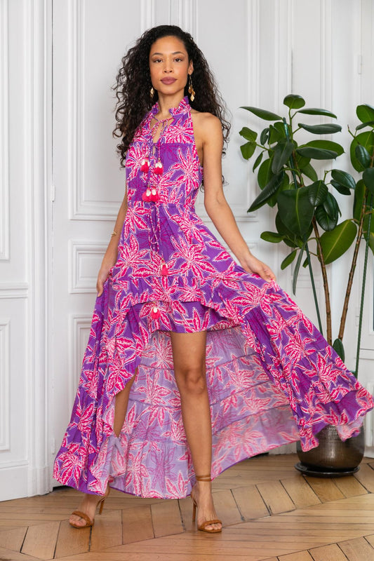 Φόρεμα boho maxi floral