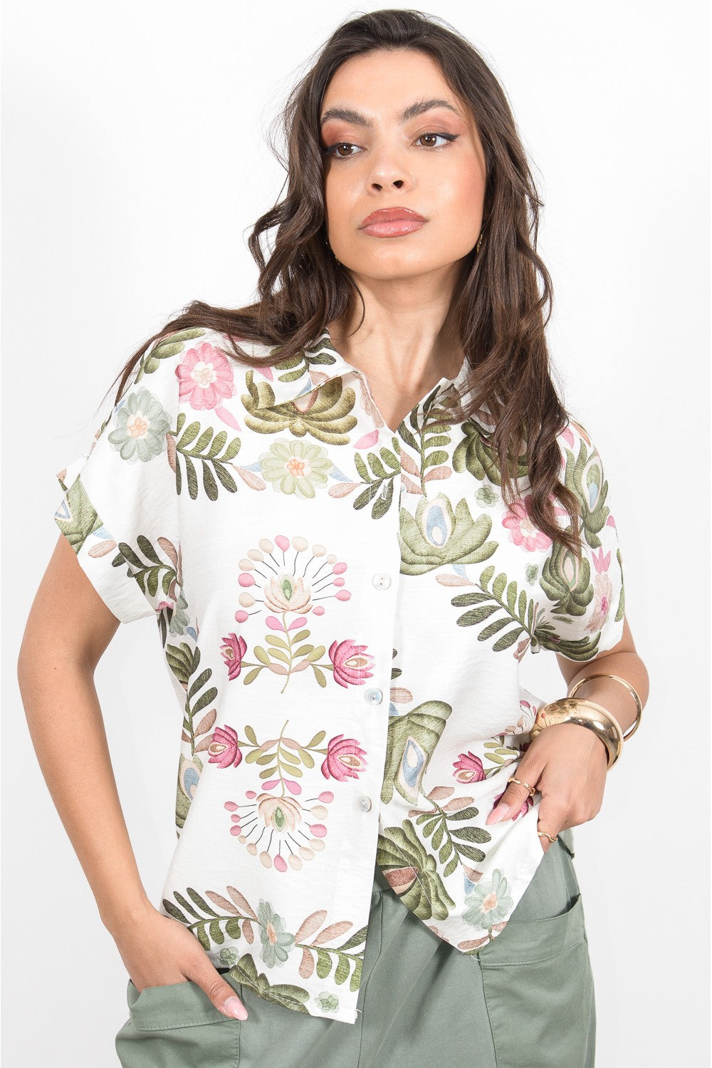 Πουκάμισο floral printed