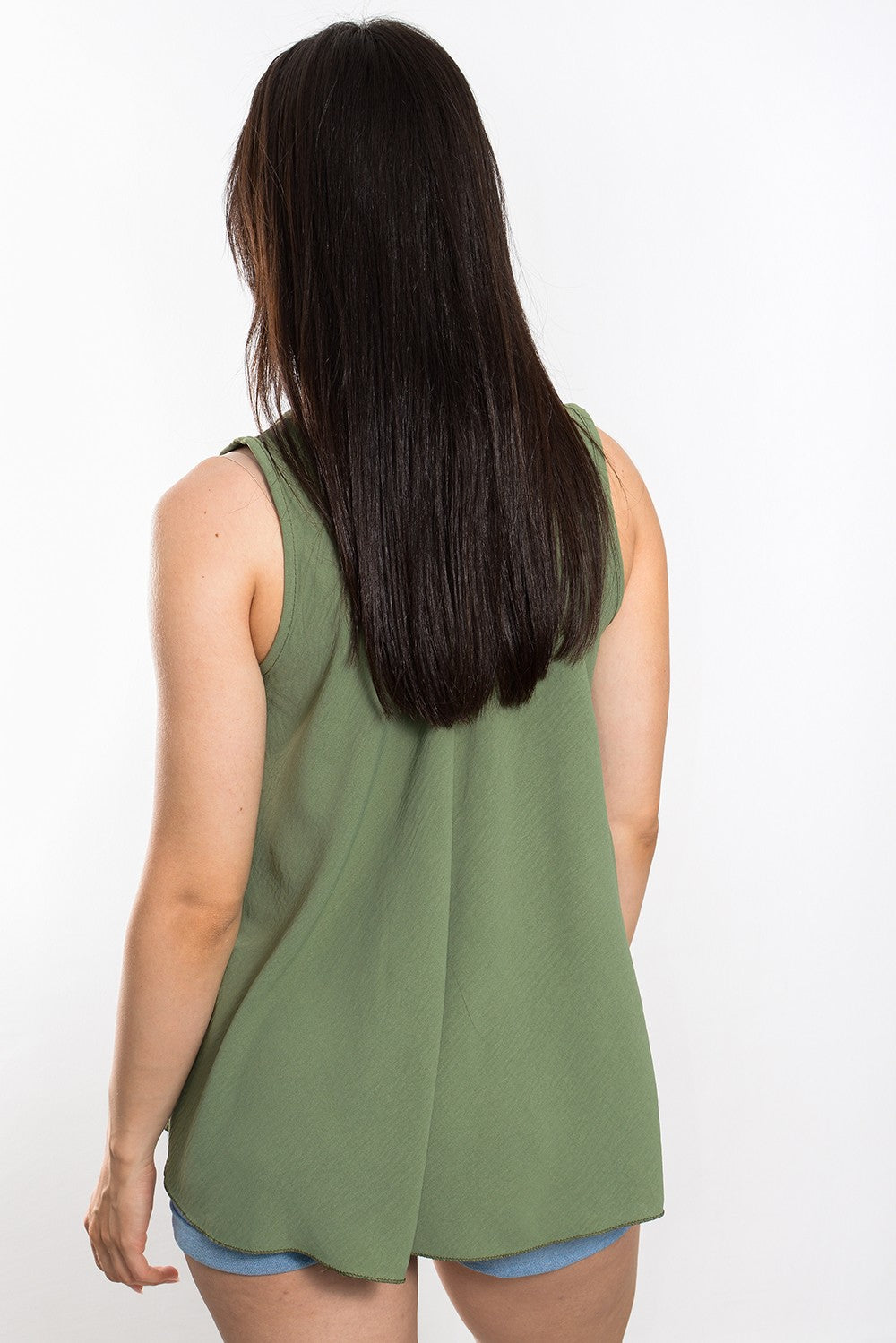 Top crepe oversized