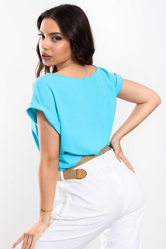 Μπλούζα crepe detailed