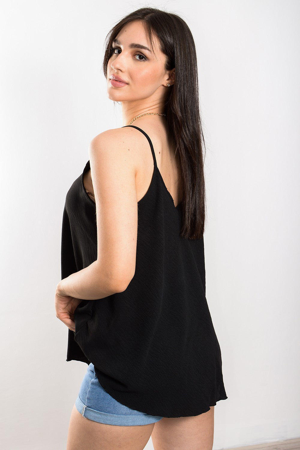 Top crepe oversized