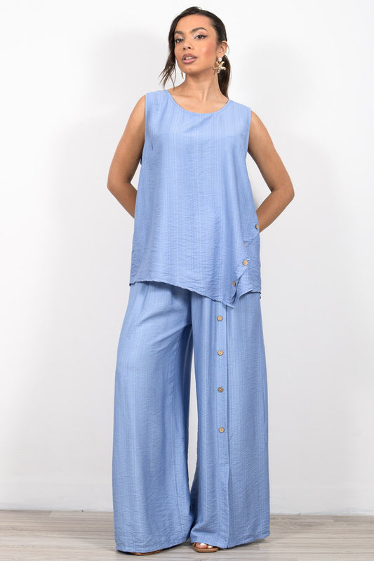 Σετ viscose top & παντελόνα