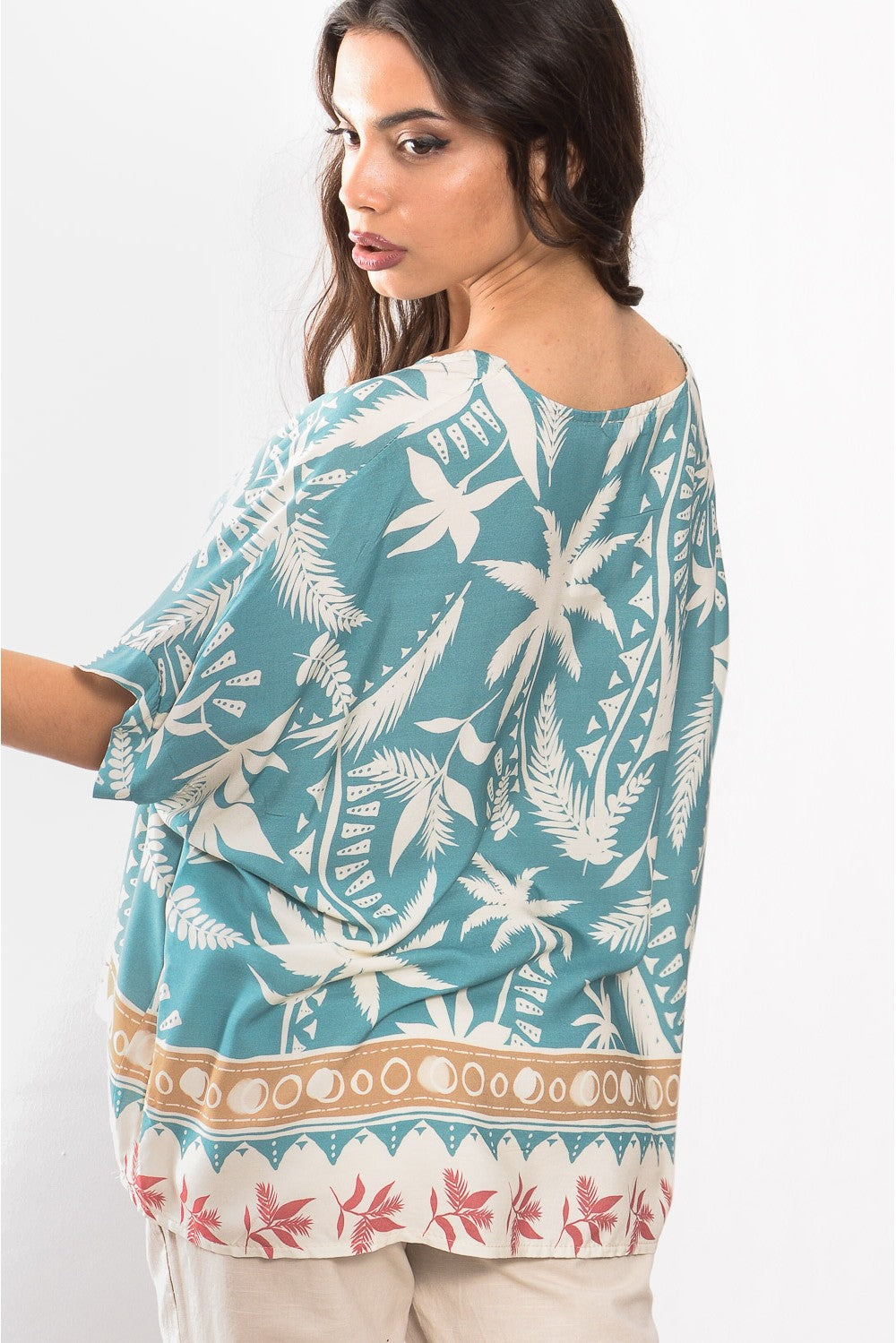 Μπλούζα loose floral