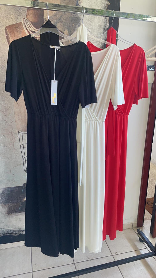 Φόρεμα maxi croise detailed