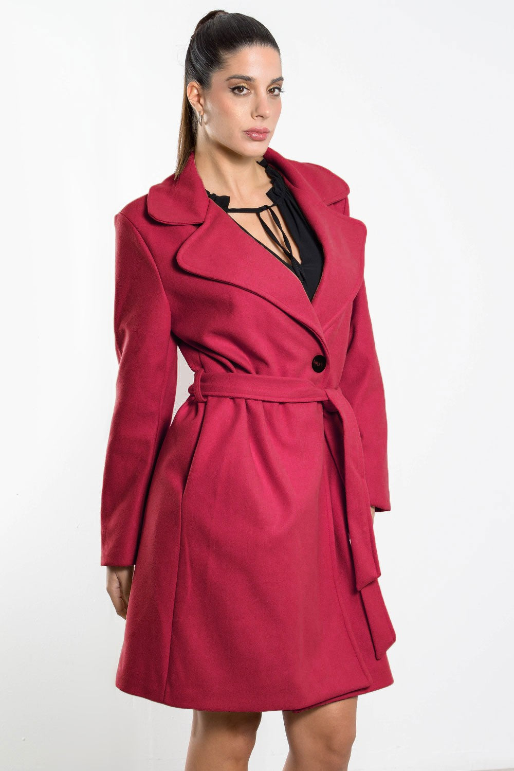 Ημίπαλτο με μεγάλο γιακά