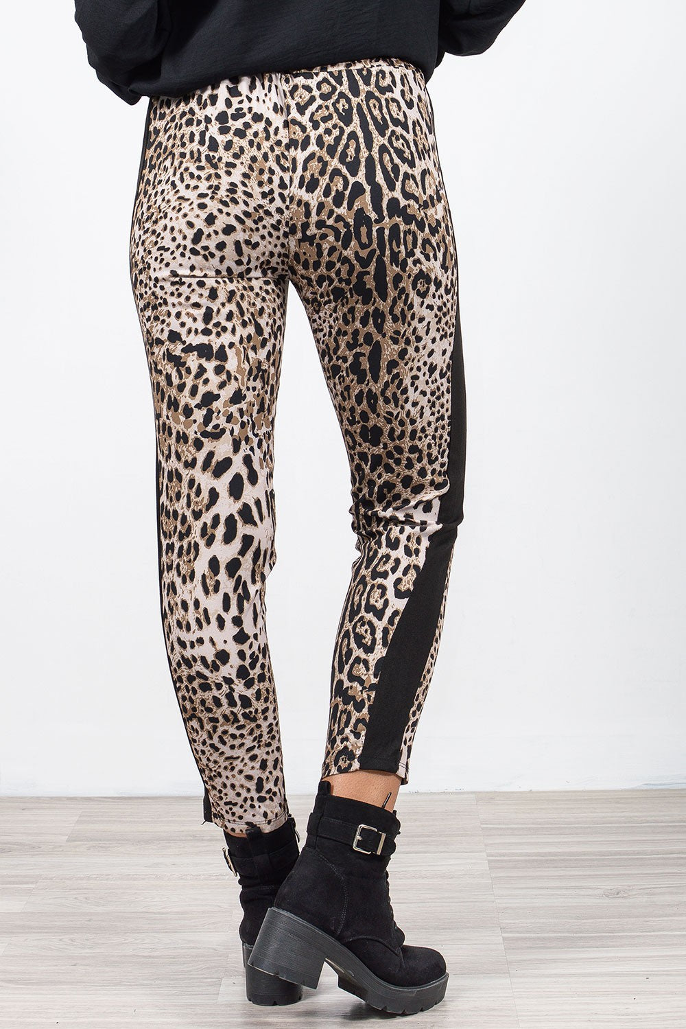 Παντελόνι crepe animal printed