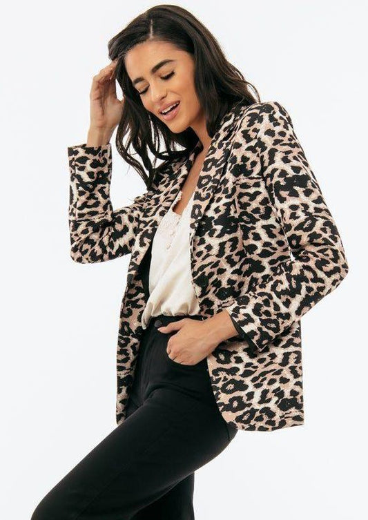 Blazer animal printed