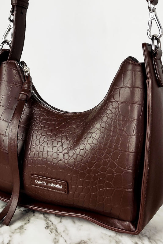 Τσάντα ώμου κροκό