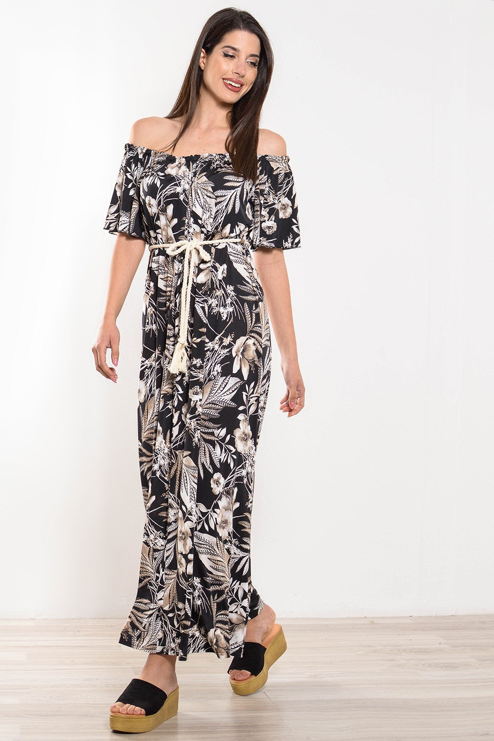 Φόρεμα maxi floral printed