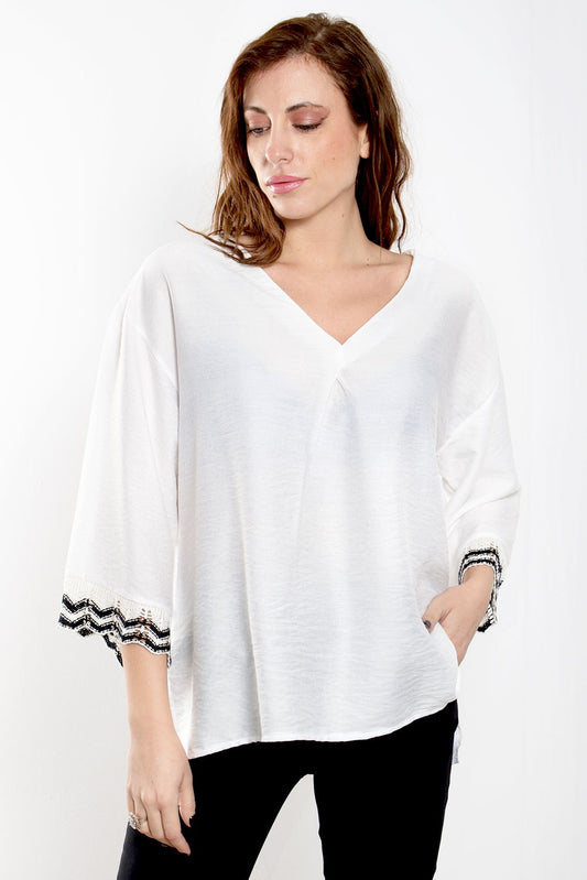 Μπλούζα plus size detailed
