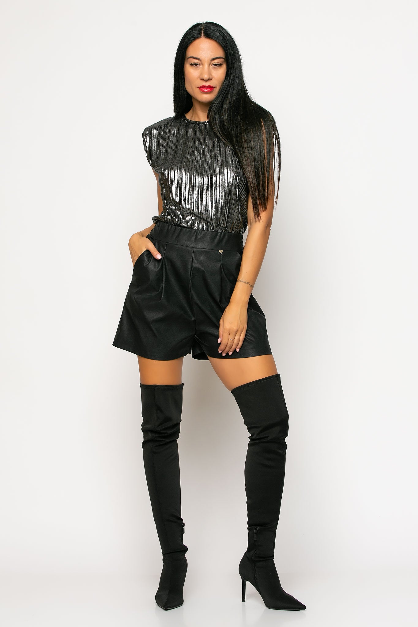 Shorts δερματίνης